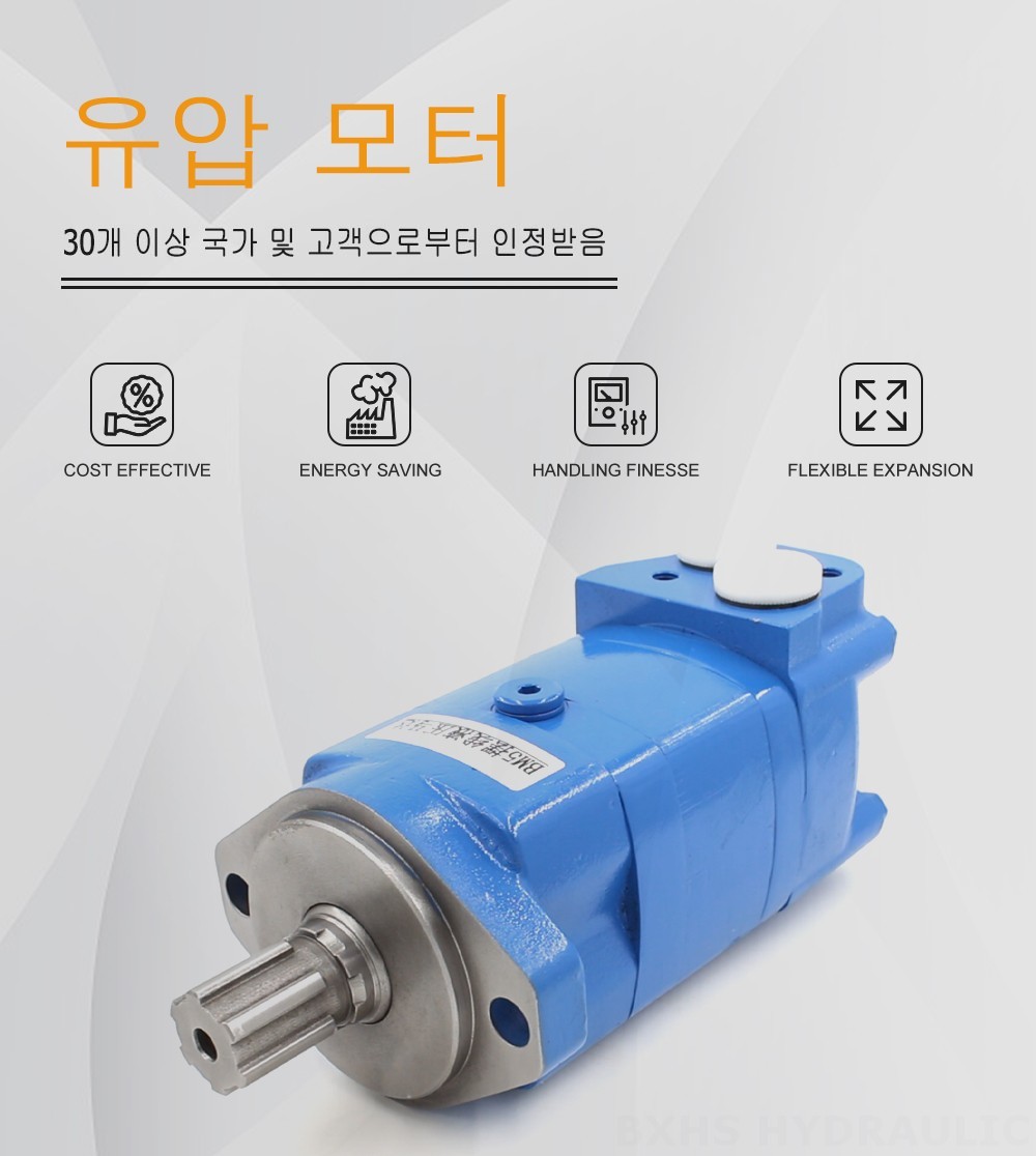 BM3 사이클로이드 유압 모터 100 cc/r 50 Lpm 유압 모터
